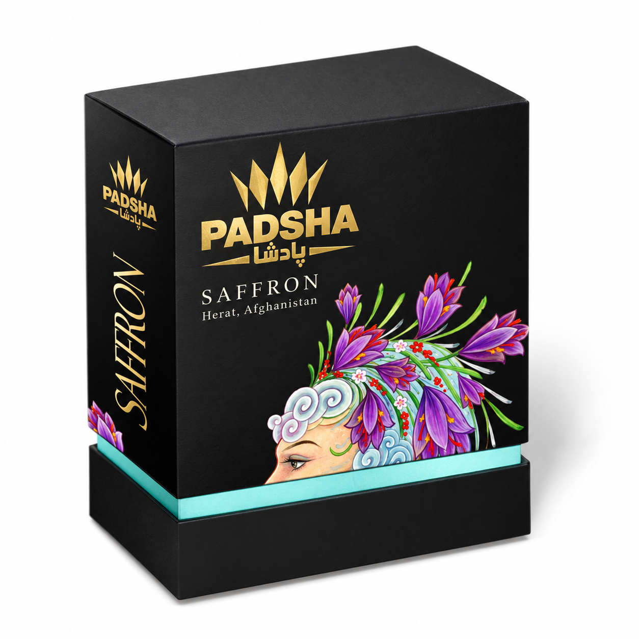 PADSHA Caja negra premium de azafrán